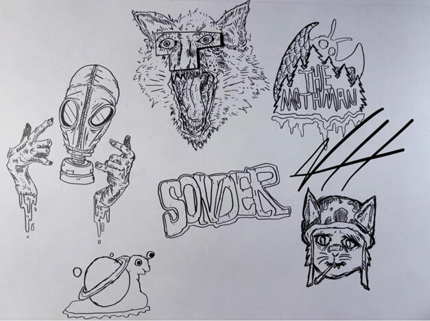 Simple Black-and-White Tattoo Design — Original Concept